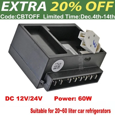 60W ZY-CC60DC12/24V-B3 Refrigerator Inverter QD20G ZH25G DL35C Compressor Driver - image 1 of 4