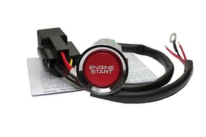 * KIT PULSANTI AVVIAMENTO MOTORE ROSSO S2000 per FORD MUSTANG 2005 - 2009 - Foto 1 di 3