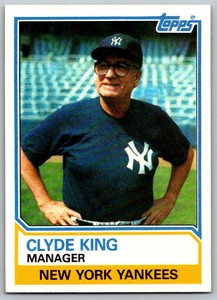 1983 Topps Clyde King New York Yankees #486