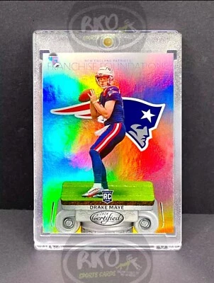 Drake Maye RARO NOVATO ARCO IRIS LÁMINA REFRACTOR INVERSIÓN SSP PANINI ROY COMO NUEVO Foto 1 de 4