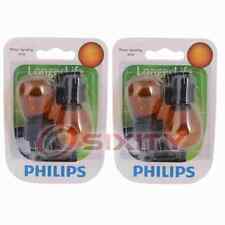 2 pc Philips Front Side Marker Light Bulbs for Lincoln MKS 2009-2012 xb