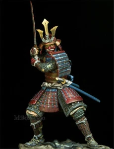 Kit Modelo 1/24 75mm Figura Samurai Japón Siglo XVII Sin Pintar Sin Montar - Imagen 1 de 2