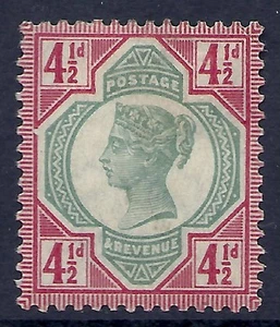 Sg206 variety 4½d Green & Carmine Jublee break to LH frame MOUNTED MINT - Picture 1 of 1