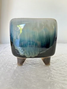 Brand New Hand made Clay Enamel Glazed Succulent Pot/planter With Drainage #401 - Picture 1 of 10