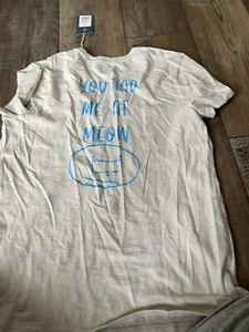 Damen Medium Universal Threads "You had me at meow" V-Ausschnitt T-Shirt - NEU - Bild 1 von 3
