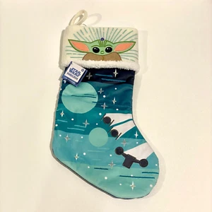 Star Wars Mandalorian Grogu The Child Baby Yoda LED Christmas Stocking NWT - Imagen 1 de 9