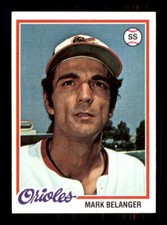 1978 Baseball Topps Mark Belanger Baltimore Orioles #315