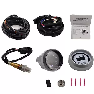 52mm AFR O2 UEGO Wideband Air Fuel Ratio Gauge Kit 30-4110 LSU 4.9 Probe Sensor - Picture 1 of 9