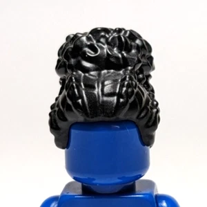Lego - Minifigur Haare - weiblich - schwarz aufgerollt, großer hoher Dutt - Bild 1 von 2