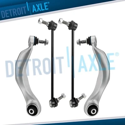 Kit de barra estabilizadora brazo de control delantero inferior delantero tracción trasera 4 piezas para BMW 528i 535d 535i 550i Foto 1 de 4