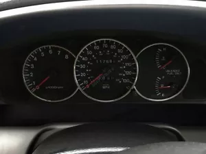 For Kia Shuma I 1996-2001 Dashboard Gauge Dash Chrome Dial Aluminium Rings X3 - Picture 1 of 8