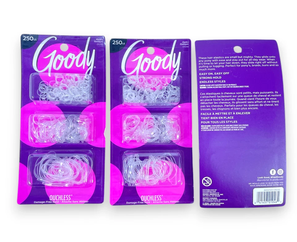 Goody Classics Polybands Elastics Clear 250 EA 1920921
