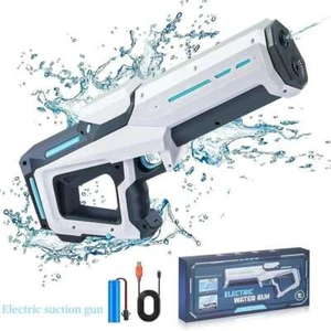 Elektrische Wasserpistole Automatisch Squirt Blaster Große Reichweite Kinder Erwachsene Pool Spielzeug UOSU - Bild 1 von 8