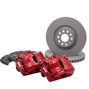 Front Bake Caliper Brake Discs 340mm VW Golf 5 6 VI Gti Skoda Octavia II 1Z Rs - Picture 1 of 3