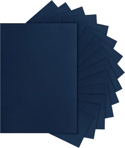 28 Sheets Navy Blue Cardstock 8.5 X 11 Craft Paper, 92Lb Heavyweight Navy Card S - Picture 1 of 12