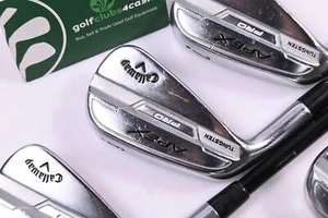 Left Hand Callaway Apex Pro 21 Irons / 5-PW+GW / Regular Flex Mitsibishi MMT 85 - Picture 1 of 7