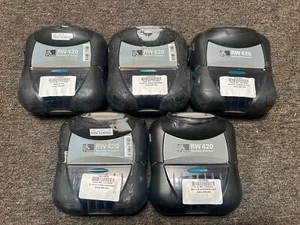 LOT OF 5 Zebra RW420 Mobile Thermal Printer Portable NO BATTERY NO CHARGER - Picture 1 of 9