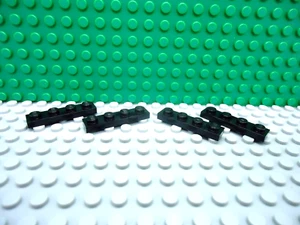 Lego 4 Black 1x4 base plate NEW - Picture 1 of 1