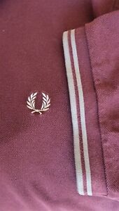Vintage Fred Perry Polo, XL, Burgundy, M3600, Mod.