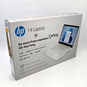 HP Laptop 14-dq0052dx 14" Intel Celeron N4120 4GB DDR4 64GB eMMC Windows 11 - Picture 1 of 9