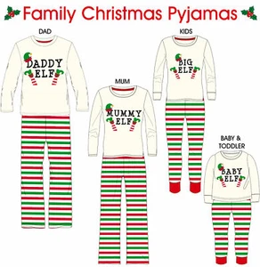 Familienpassende PJS Herren Frauen Kinder Weihnachten Pyjama Weihnachten Nachtwäsche PJs Sets - Bild 1 von 6