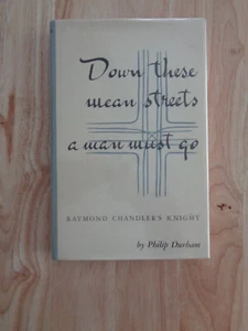 Down These Mean Streets a Man Must Go by Philip Durham 1963 HCDJ - Picture 1 of 1