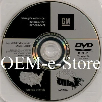 2007 2008 2009 Chevrolet Silverado 1500 2500 Truck Navigation DVD U.S Canada Map - Image 1 of 4