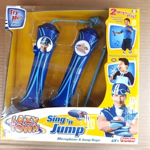 Cuerda de salto LazyTown SPORTACUS Sing N' Jump NUEVA música sonidos frases nuevo en caja 2006 - Imagen 1 de 5