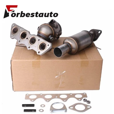 2 Manifold & Rear Catalytic Converter For 2012-2017 Kia Rio /Hyundai Accent 1.6L - Image 1 of 4