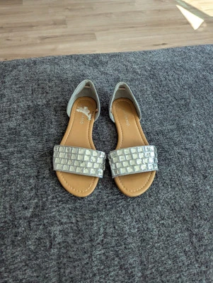 Sandalias Andiamo Boho con estrás sin cordones planas para mujer punta abierta talla 5,5 ~ SÚPER LINDAS Foto 1 de 4