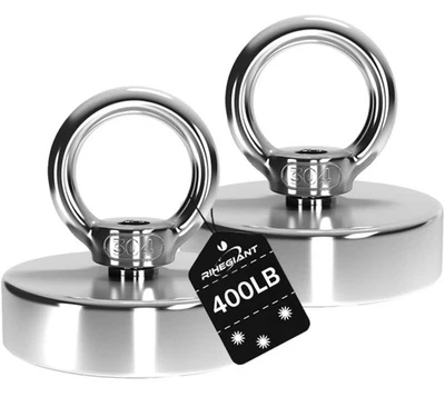 RIHEGIANT 400lb Pull Force Neodymium Strong Magnet