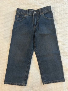 NEW ARIZONA JEANS Jeans Boys 5 Husky 5 Pocket Relaxed Straight Leg Adjustable ￼ - Picture 1 of 6