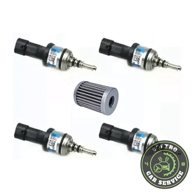 KIT 4 INIETTORI BRC GPL BLU CON SEEGER NUOVO TIPO 09SQ99020021 - Immagine 1 di 3