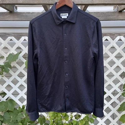 Brady Shirt Mens Medium Button Up Tom Brayd Performance Stretch Navy Blue - Image 1 of 3
