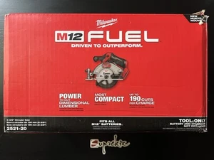 Milwaukee M12 FUEL 12V Lithium Brushless 5-3/8 in Cordless Circular Saw 2521-20 - Picture 1 of 11