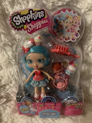全新 2014 Shopkins Shoppies Jessicake 娃娃 带配件 全新 带包装 — 第 1/3 张图片
