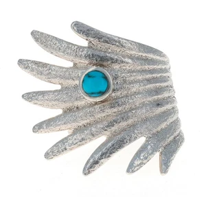 Tufa Cast Eagle Wing Ring By Navajo Artist Darryl Dean Begay - Picture 1 of 4