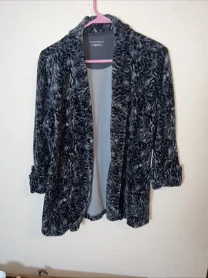 Cárdigan Charter Club Frente Abierto Talla L Polar Mezcla Algodón/Poliéster Manga 3/4 Foto 1 de 4