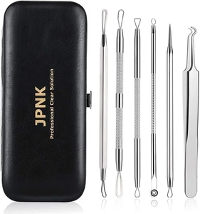 JPNK Herramienta Removedora de Espinillas Extractor de Comedones Kit de Eliminación de Acné para Manchas, Wh - Imagen 1 de 12
