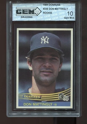 Don Mattingly Rookie 1984 Donruss #248 RC HOF MLB New York Yankees gema como nueva 10 Foto 1 de 2