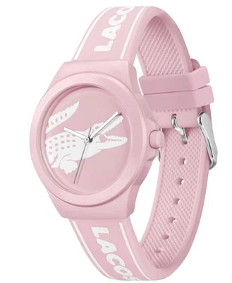 LACOSTE NEOCROC 2001218 PINK DIAL PINK & WHITE SILICONE STRAP 38MM WOMEN WATCH - Image 1 of 4