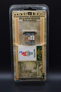 1996 Centennial Collection Olympic Games Pin - Card Athens Atlanta 1896 1996 NEW - Picture 1 of 4