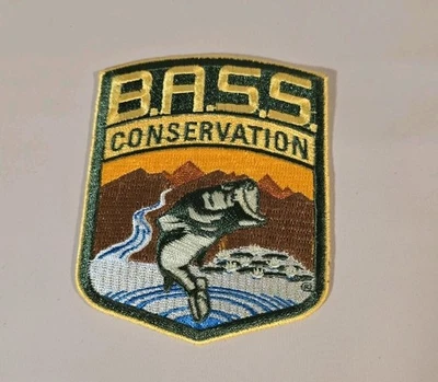 BASS Anglers Sportsman Society Conservation Bass Fishing Embroidered Fish Patch - Image 1 of 4