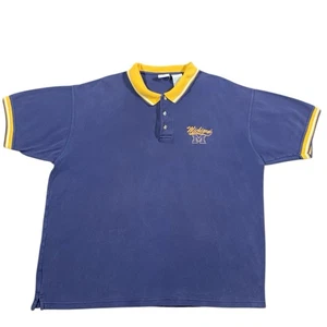 Vintage 90s Michigan Wolverines College Button Up Shirt Size XL - Bild 1 von 5