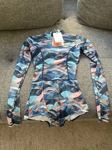 AXESEA Long Sleeve Rash Guard UV UPF 50+ Sun Protection One Piece Swimsuit - Picture 1 of 5