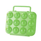 12 Grid Plastic Outdoor Eggs Carrier Egg Container Shockproof for Camping Picnic