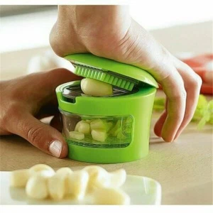 Garlic Chopper Press Stainless Steel Mini Chopper Kitchen Multipurpo Accessories - Picture 1 of 9