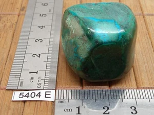 MALACHITE CHRYSOCOLLE du Congo pierre roulée naturelle 43,7g lithotherapie - Picture 1 of 4