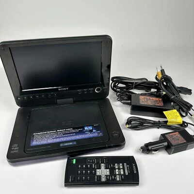 Sony Portable DVD Player DVP-FX820 8" Car Charger Power Remote Case - No battery - Image 1 of 4
