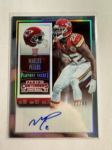K142,439 -  2015 Panini Contenders Playoff Ticket #109 Adrian Peterson Auto #/49